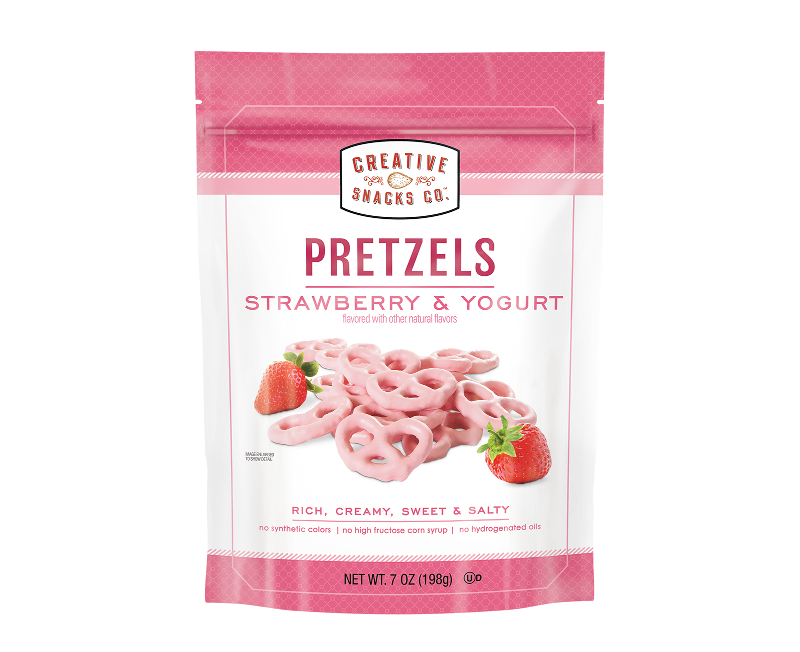 Strawberry Yogurt Pretzels | Creative Snacks bags | Creative Snacks
