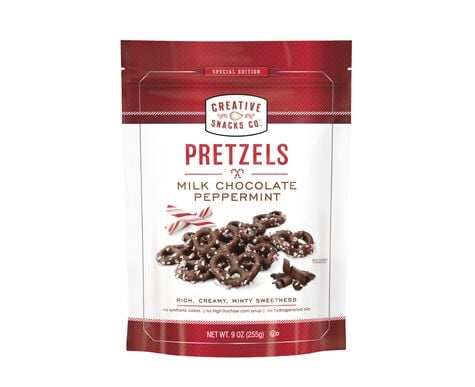 Milk Chocolate Peppermint Pretzels (Seasonal)