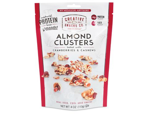 Almond Clusters Baked with Cranberries & Cashews